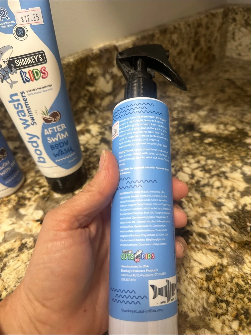 Sharkey’s Kids Swimmers Blue After-Swim Body Wash & Shampoo